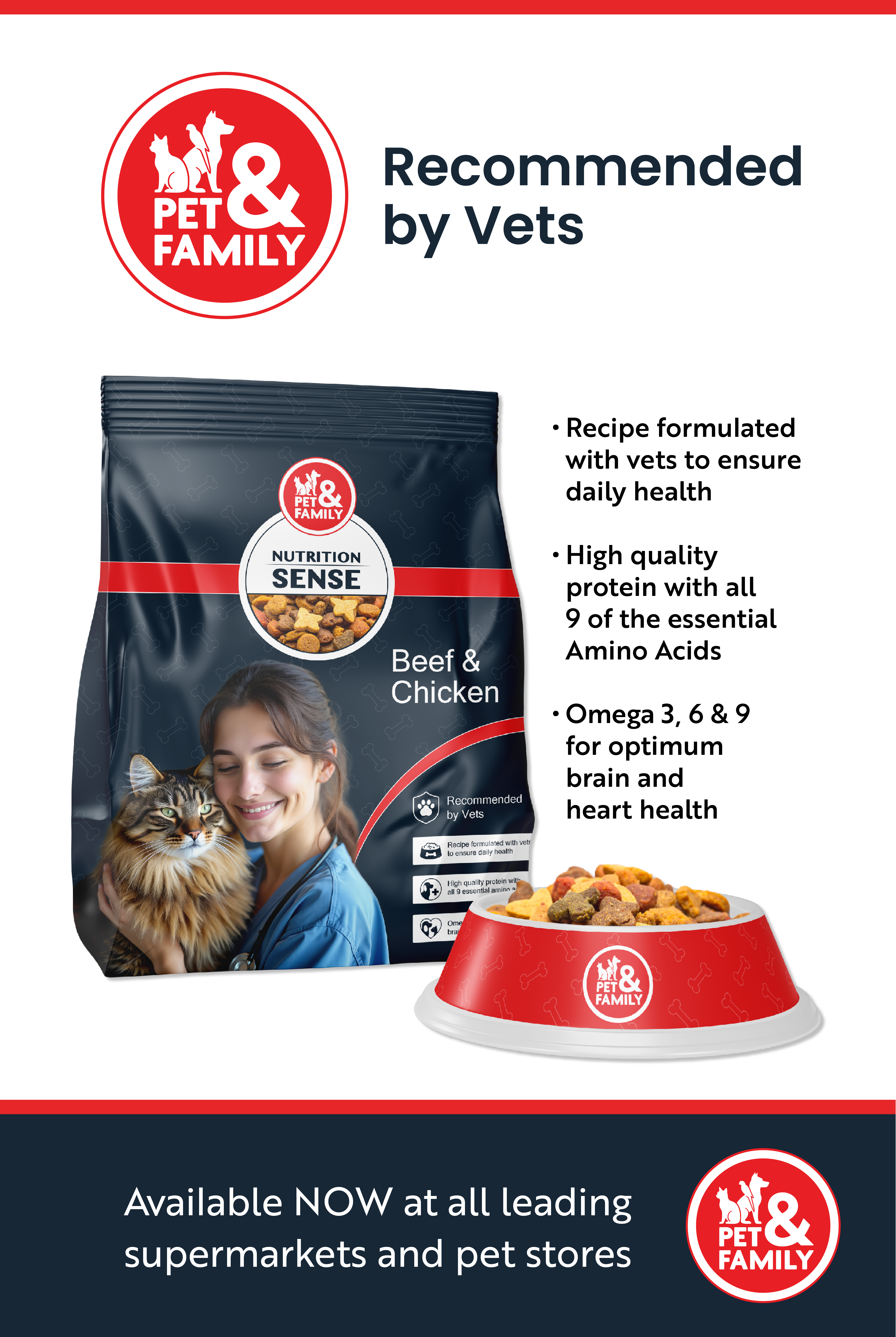 Pet & Family campaign advertisement by Graphic Designer Melissa Sherley